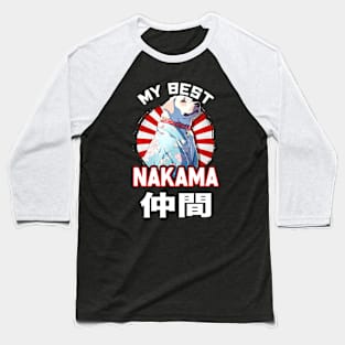 Cute Dog wearing a Kimono - Anime Shirt Baseball T-Shirt